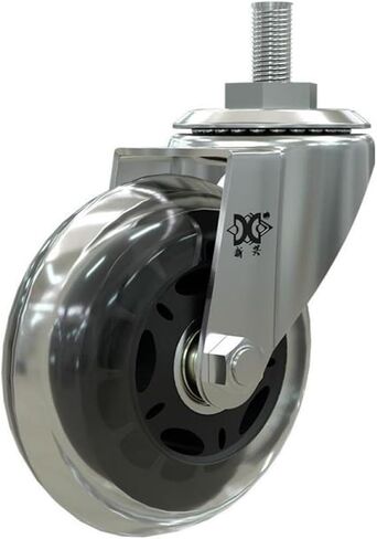 (5 Pack) 3 inch M8 Screw PU Polyurethane Roller ice Wheel Computer Chair Swivel Caster Silent Universal Pulley in Saudi Arabia