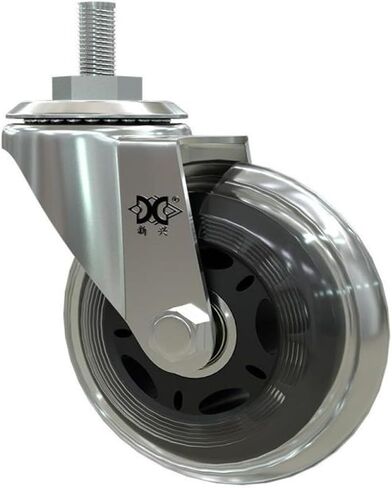 (5 Pack) 3 inch M8 Screw PU Polyurethane Roller ice Wheel Computer Chair Swivel Caster Silent Universal Pulley in Saudi Arabia