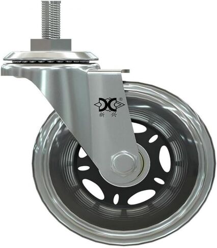 (5 Pack) 3 inch M8 Screw PU Polyurethane Roller ice Wheel Computer Chair Swivel Caster Silent Universal Pulley in Saudi Arabia
