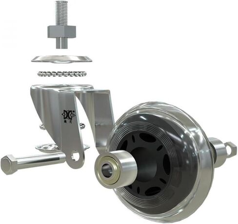 (5 Pack) 3 inch M8 Screw PU Polyurethane Roller ice Wheel Computer Chair Swivel Caster Silent Universal Pulley in Saudi Arabia