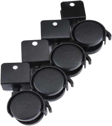 (Pack of 4) 1.5-inch U-Shaped Plywood Universal Wheels Furniture Chair casters with Brakes Office Computer Desk(Without Brake,22mm) in Saudi Arabia