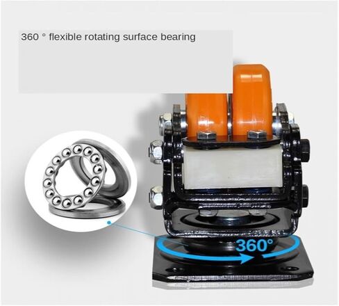 1 Piece Package 3 inch Silent Caster Spring Shock Absorber AGV Swivel Wheel Robot Heavy Duty Polyurethane Wheel(Black) in Saudi Arabia