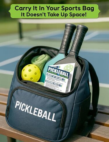 مجموعة بطاقة قواعد Pickleball من 5-ورقة قاعدة ثنائية "× 4.25" 5.5 "× 4.25" مع قواعد المخلل الرسمية لدليل المطبخ أبعاد المحكمة للاعبين مدربين بطولات الصالة الرياضية in Saudi Arabia