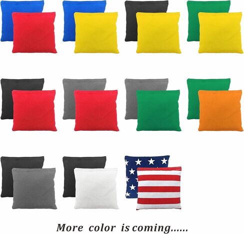 Cornhole Bags Set of 8 Regulation Professional Corn Hole Bean Bags Weather Resistant for Tossing Adults Yard Game in Saudi Arabia