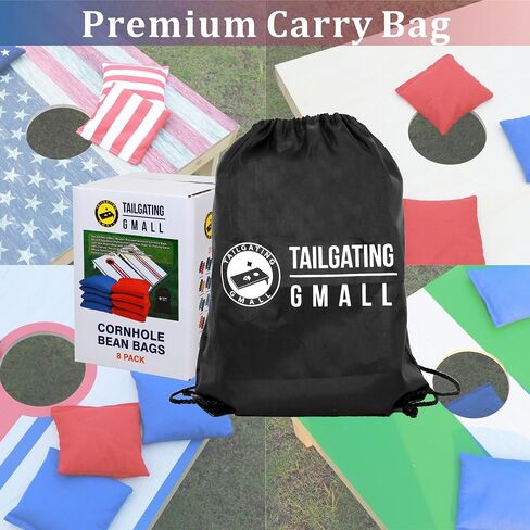 Cornhole Bags Set of 8 Regulation Professional Corn Hole Bean Bags Weather Resistant for Tossing Adults Yard Game in Saudi Arabia