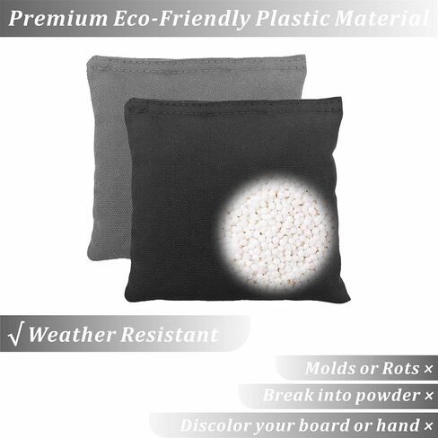Cornhole Bags Set of 8 Regulation Professional Corn Hole Bean Bags Weather Resistant for Tossing Adults Yard Game in Saudi Arabia