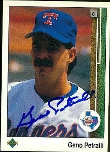 Warehouse 49051 Geno Petralli Cardball Card Texas Rangers 1989 Upper Deck No .482 in Kuwait
