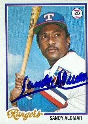 مستودع توقيعه 48805 Sandy Alomar Card Baseball Card Texas Rangers 1978 Topps No .533 in Saudi Arabia
