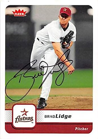 Autograph 122632 Houston Astros 2006 Fleer No. 18 Brad Lidge Autographed Baseball Card in Saudi Arabia