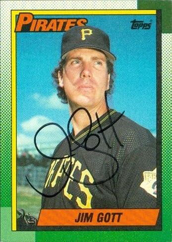 Warehouse 46529 Jim Gott motagogered بطاقة البيسبول Pittsburgh Pirates 1990 Topps No .292 in Kuwait