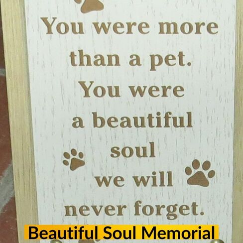 UNIDECO Wood Photo Frame 4x6 - Beautiful Death of Dog Wall & Tabletop 4 x6 Picture Holder - 4 x 6 Photo Hanging 4 by 6 - Wooden Small Deceased - 4 6 Memorial Sympathy Dead Remembrance Memory in Saudi Arabia
