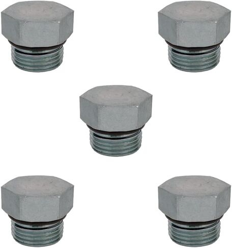 #10 SAE/ORB Male Hex Head Straight Thread Plug Hydraulic Fitting (5-PACK) | 6408-10 in Kuwait
