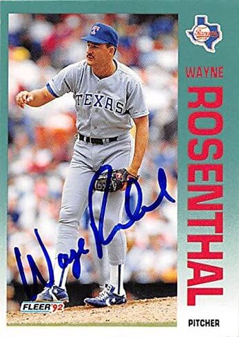 190721 Texas Rangers FT 1992 Fleer No. 318 Wayne Rosenthal Card Baseball Card in Saudi Arabia
