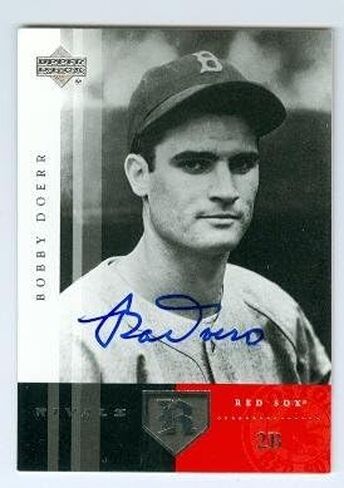 Autograph 119745 Boston Red Sox 2004 Upper Deck Rivals No. 2 Bobby Doerr Autographed Baseball Card in Saudi Arabia