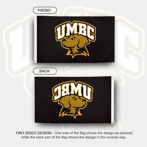 Desert Cactus University of Maryland Baltimore County UMBC Flag - 3 × 5 أقدام لافتة ، نسيج متين داخلي/خارجي ، تصميم البوليستر بنسبة 100 ٪ (النمط 1) in Kuwait