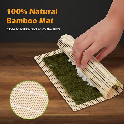 Onigiri Mold & Musubi Maker Kit - Includes Rice Ball Mold, Sushi Rolling Mat, Triangle, Heart, Plum Blossom, Bear, Rabbit Rice Molds, Rice Ladle & More for Creative Rice Shaping in Saudi Arabia
