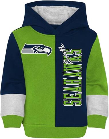 Outerstuff NFL Seattle Seahawks Navy Toddler 2T-4T مرخص رسميًا من Fleece Logo Pullover Hoodie Pants in Kuwait