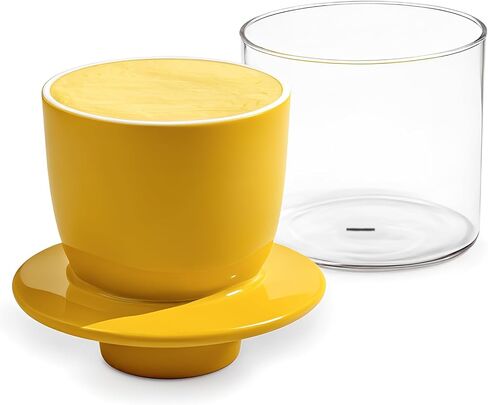 Butter Crock, French Butter Dish,Butter Crock with Visible Water Line, Glass Butter Keeper with Ceramic Lid for Spreading Butter, Mother's Day Butter Dish Gift, in Saudi Arabia