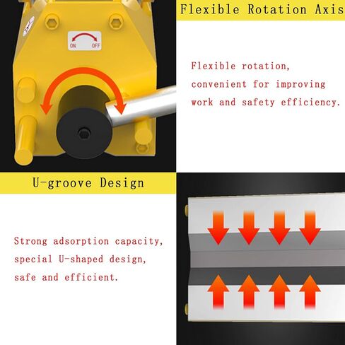 600 KG/ 1320 LB Permanent Magnetic Lifter Strong Magnetic Suction Cup Magnetic Lifting Tool for Hoist Steel Sheet, Block, Rod, Cylindrical and Other Magnetic Material in Saudi Arabia