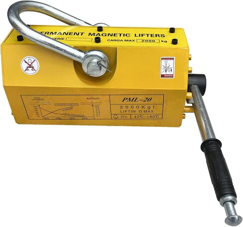 600 KG/ 1320 LB Permanent Magnetic Lifter Strong Magnetic Suction Cup Magnetic Lifting Tool for Hoist Steel Sheet, Block, Rod, Cylindrical and Other Magnetic Material in Saudi Arabia