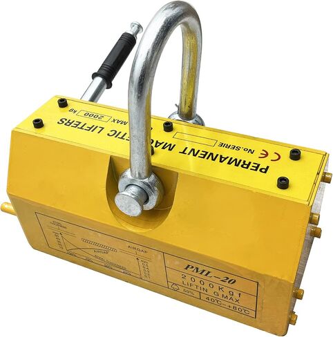 600 KG/ 1320 LB Permanent Magnetic Lifter Strong Magnetic Suction Cup Magnetic Lifting Tool for Hoist Steel Sheet, Block, Rod, Cylindrical and Other Magnetic Material in Saudi Arabia