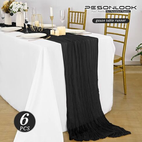 12 حزمة Burgundy Table Table Runner ، 10ft Cheesecective Table Runner Long Romantic Semi Shier Rustic Boho Gauze Table Runners for Wedder in Kuwait