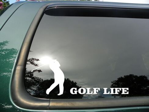 Golf Life - Die Cut Vinyl Window Decal/sticker for Car or Truck 7"x3" in Saudi Arabia