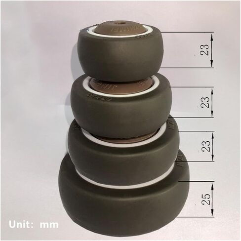 4 قطع/عجلات دفعات 2 بوصات/2.5 بوصة/3 بوصات/4 بوصات عجلات واحدة TPR Rubber Roller ABS PROKE in Saudi Arabia