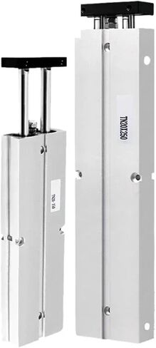 1pcs pneuamtic double rod piston cylinder cylinder tn10x300 16x200 20x400 rocke rocke 200mm to 500mm (tn25 ، stroke 350mm) in Kuwait