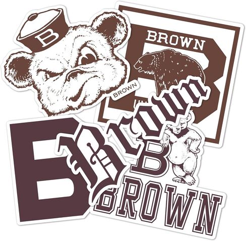 Desert Cactus Brown University Sticker Bears Vinyl Decals Laptop Water Bottle Car Type 2 (T2 Vintage 1) in Saudi Arabia