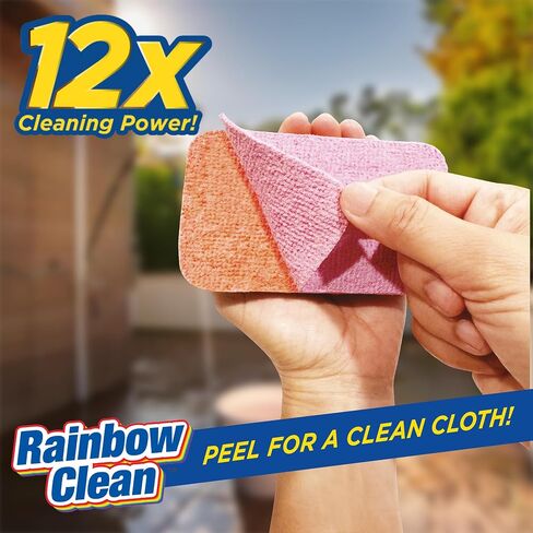 Multilayered Microfiber Cleaning Pads – 2 Pack of Ultra-Absorbent, Reusable for Wet or Dry Use, Ideal for Blinds, Kitchen, Home Surfaces – 12 Tearable Layers for Cleaning - Combo in Saudi Arabia