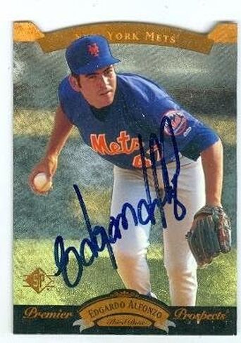 Autograph 120281 New York Mets Sc 1995 Upper Deck No. 22 Edgardo Alfonzo Autographed Baseball Card in Saudi Arabia