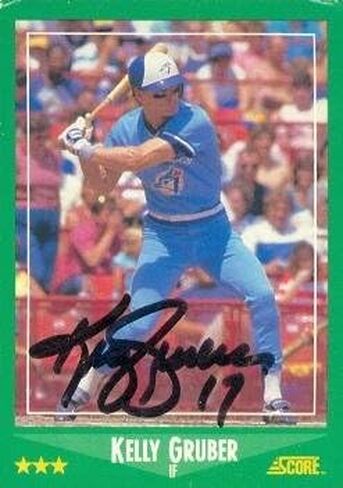 مستودع توقيعه 103110 Kelly Gruber Card Baseball Card Toronto Blue Jays 1988 SCORE NO. 422 in Kuwait