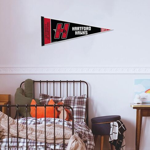 Rico Industries NCAA Hartford Hawks 12" x 30" Felt Wall Décor Pennant - Great for Home/Bed Room/Man Cave Décor in Saudi Arabia