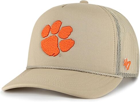 47 Brand NCAA Unisex Khaki Primary Logo Foam Trucker Adjustable Mesh Snapback Hat Adult One Size Fits All in Saudi Arabia