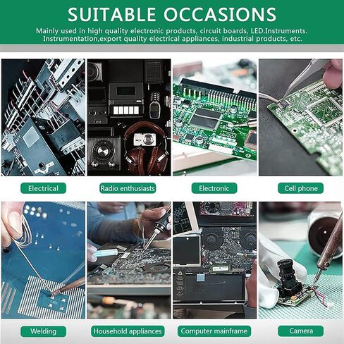 سلك اللحام الخالي من الرصاص ، سلك لحام 0.8 ملم مع محتوى Rosin Core Solder 20G 2.2 ٪ من الذبابة SN99.3-PB0.7 لحام إلكتروني أفضل لحام كهربائي للإلكترونيات in Saudi Arabia
