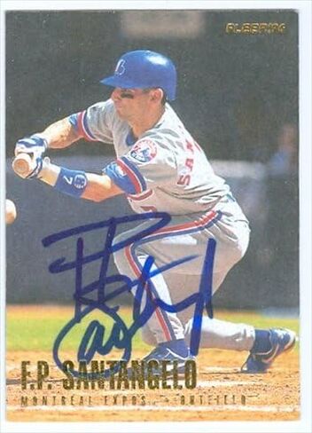 Autograph Warehouse 39833 F.P. Santangelo Autographed Baseball Card Montreal Expos 1996 Fleer No. 467 in Saudi Arabia