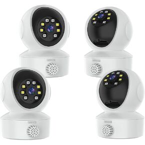 EVERSECU HD 2K 3.0MP WiFi Home Security Camera, Pan/tilt, Humanoid Auto Tracking, 2 Way Audio, Night Vision, Compatible with Alexa, ICSEE Baby Monitor Elder Pet Camera in Kuwait