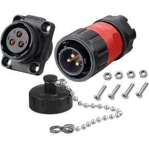 YM20 M20 Aviation 3-pin سلك توصيل توصيل الطاقة الذكور والإناث سد المقبس للسلامة الصناعية الطاقة الجديدة (مجموعة قابس الذكور 3pin) in Kuwait