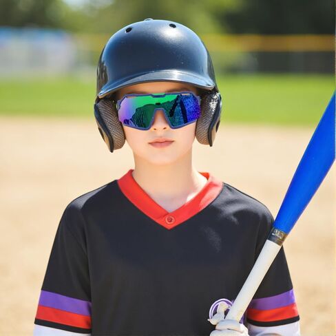 FEISEDY Polarized Kids Sunglasses Youth Sports Cycling Shades,UV400 Protection For Teens Baseball Tennis Sunglasses B0092 in Kuwait