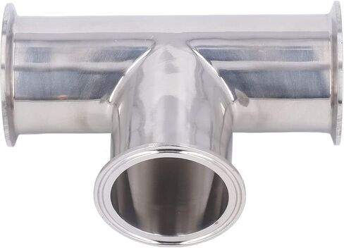 Triple Clamp Tee 3 Way 304 Stainless Steel Hose Pipe Fitting Connector for Pipeline Sturdy Leak Proof High Pressure Water Distribution System (63) in Saudi Arabia