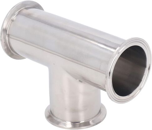Triple Clamp Tee 3 Way 304 Stainless Steel Hose Pipe Fitting Connector for Pipeline Sturdy Leak Proof High Pressure Water Distribution System (63) in Saudi Arabia