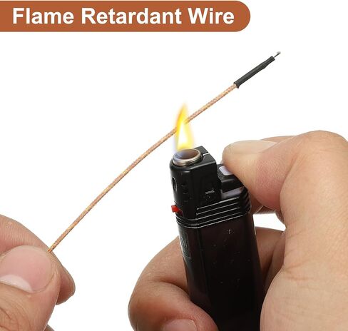 meccanixity 2pcs k type thermocouple mini connector progple sensor ، 10 fts masse range -50c-482c (-58f-899.6f) for hotelyser ، 0.255mm OD in Saudi Arabia