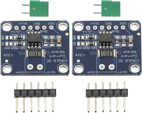 2 Pcs INA219 Bi-Directional DC Current Power Supply Sensor Breakout Module DIY 3V-5V IIC I2C Power Monitoring Sensor Module in Saudi Arabia