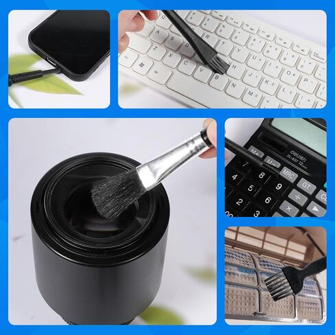 8PCS Keyboard Brush with PP Handle, Nylon Anti Static Brushes Small Portable Keyboard Cleaning Brushes Kit Electronic Dust Cleaning Brush for Computer Laptop Keyboard Phone Camera in Saudi Arabia