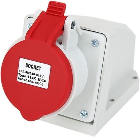 16A 4 PIN 380V-415V IP44 3P+E إمدادات الطاقة المقاومة للماء ، الموصل الصناعي والإناث الموصل الصناعي والمقبس (314X 16A 4PIN) in Kuwait