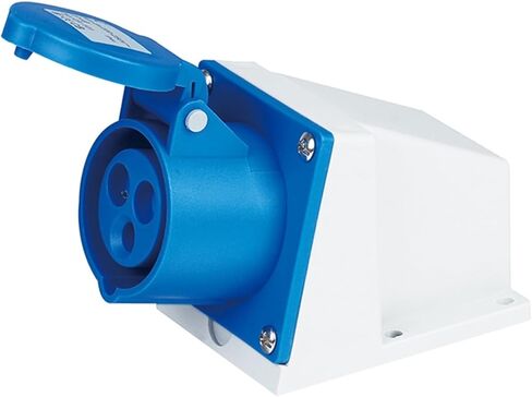 موصل مقبس الجدار الصناعي IP44 3pin 3pin 4pin 5pin 16a32a مقاومة للماء غير مقاومة للانقضان (المكونات 5p 16a) in Kuwait