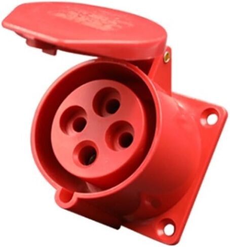 موصل مقبس الجدار الصناعي IP44 3pin 3pin 4pin 5pin 16a32a مقاومة للماء غير مقاومة للانقضان (المكونات 5p 16a) in Kuwait