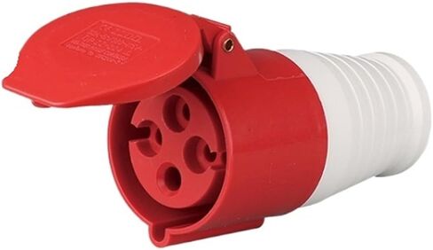 موصل مقبس الجدار الصناعي IP44 3pin 3pin 4pin 5pin 16a32a مقاومة للماء غير مقاومة للانقضان (المكونات 5p 16a) in Kuwait