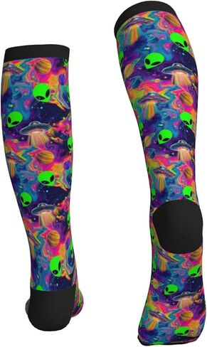 Compression Socks for Women Men Knee High Support Circulation Stockings for Athletic Running Cycling Flying in Saudi Arabia